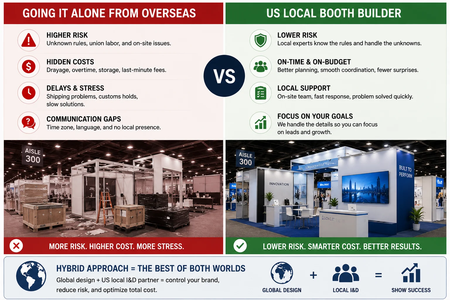 US local booth builder for trade show exhibits